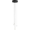 Потолочный светильник LUMION ANIMAISA 8003/6C MODERNI LN24 Е27 6*60W 220V черный/черный, золотой металл/металл, текстиль